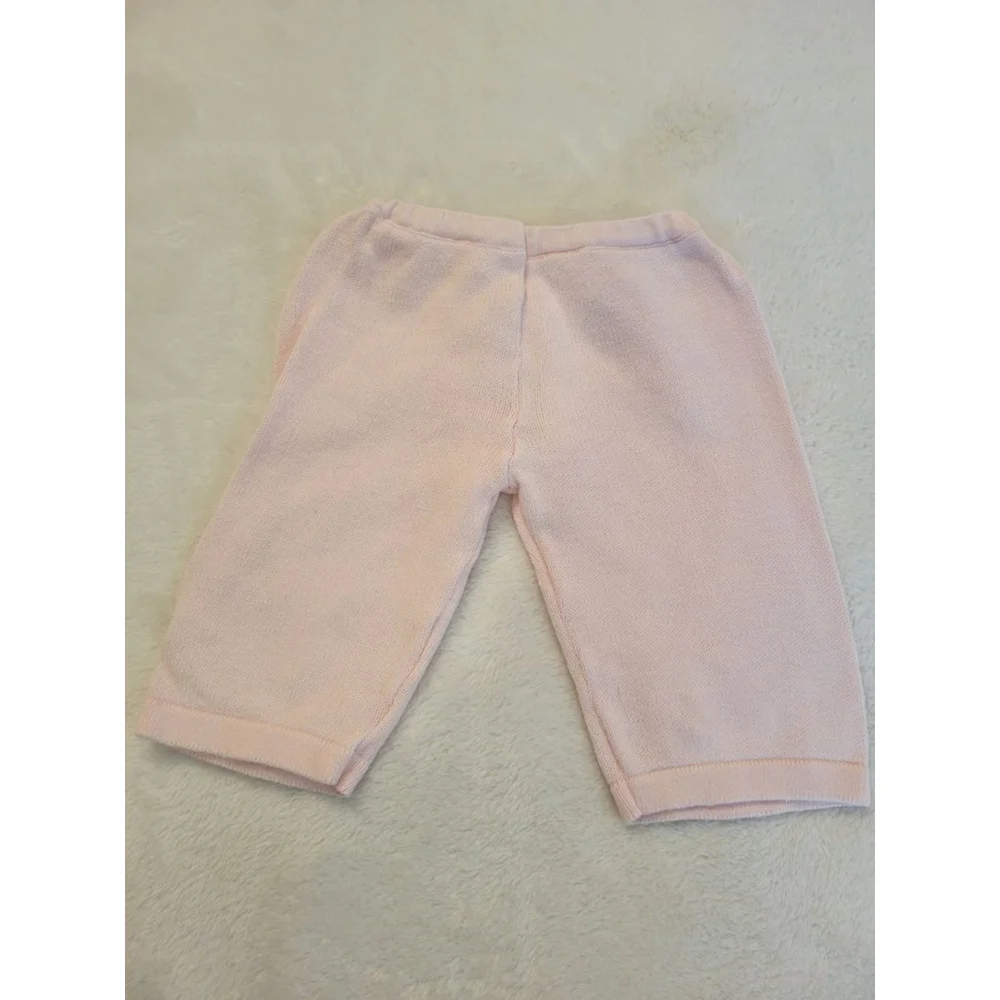 Bundle 2 Vintage Teddy Tots Baby Girl Pink Knit Sets Size 0